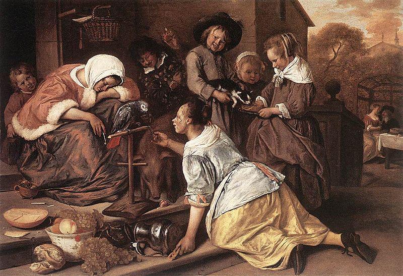 Jan Steen The Effects of Intemperance China oil painting art